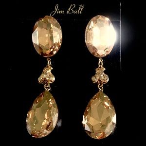 NEW Jim Ball Gold Earrings